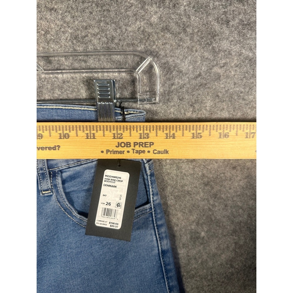 Joes Jeans Denmark High‎ Rise Crop Bootcut Blue Denim MZ2DNM5216 Womens Size 26 - Picture 3 of 11